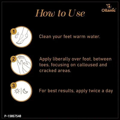 Oilanic Foot Care Cream For Dry and Cracked Heel For Repair |Healing  softening cream 100gm-thumb3