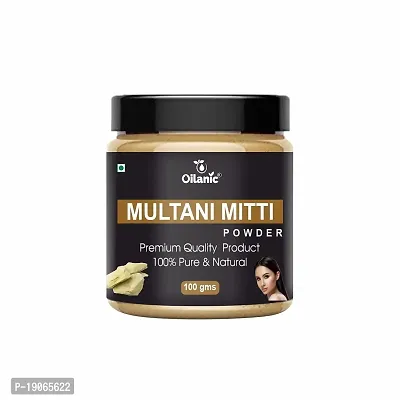 Oilanic 100% Pure  Natural Multani Mitti Powder- For Skin  Hair(100gm)