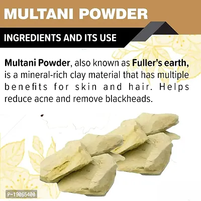 Oilanic 100% Pure  Natural Multani Mitti Powder- For Skin  Hair Combo Pack of 3 Jar (300gm)-thumb3