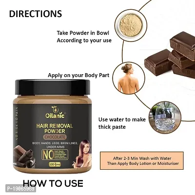 Oilanic Chocolate Hair Removal Powder Combo Pack of 2 Jar 100gms (200gms)-thumb5