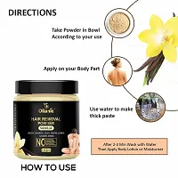 Oilanic Chocolate + Vanilla Hair Removal Powder Combo Pack of 2 Jar 150gms (300gms)-thumb3