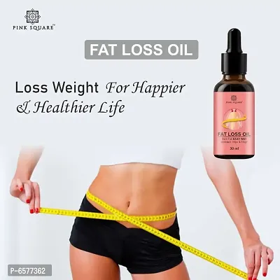 Pink Square Massage Oil For Men and Women - Fat Burner Oil - Weight Loss Oil  for Weight Loss and burn belly fat Fat Burner Supplement for( Men and Women) with Garcinia Combo pack of 2 bottle of 30ml 90ml
