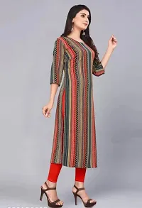 Elegant Striped Crepe Kurta For Women And Girls-thumb2