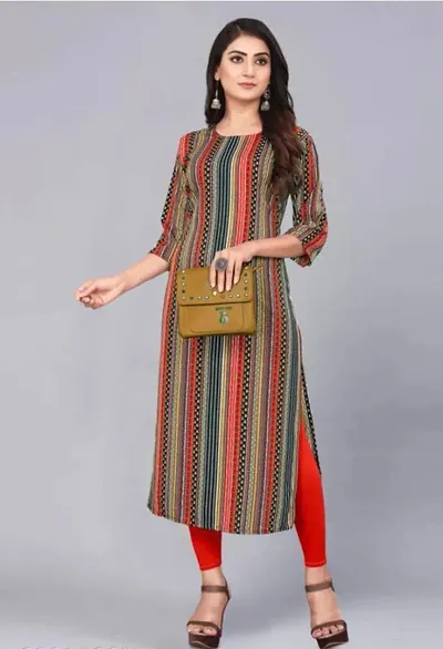 Stylish Printed Womens Crepe Kurti