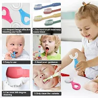 VATSMART Children 2-6 Years Mouth-Cleaning Silicone Brushing Kids Teeth Toothbrush Ultra Soft Toothbrush  (2 Toothbrushes)-thumb1