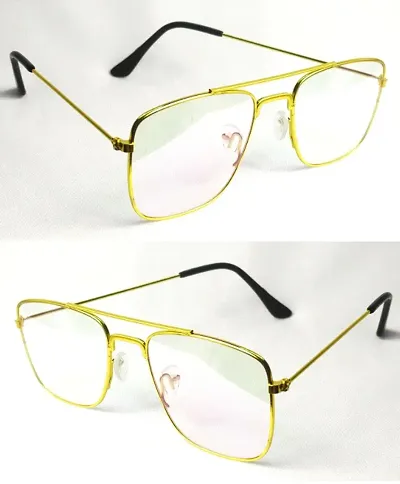 Trendy Square Frames for Men Women (combo of 2)