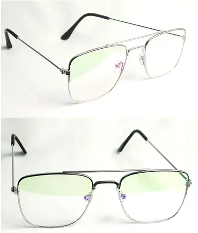 Trendy Square Frames for Men Women (combo of 2)