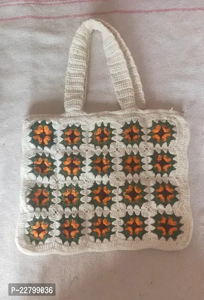 Handmade Jute With Chindi Hand Bag