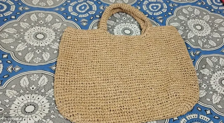 Handmade Jute With Chindi Hand Bag