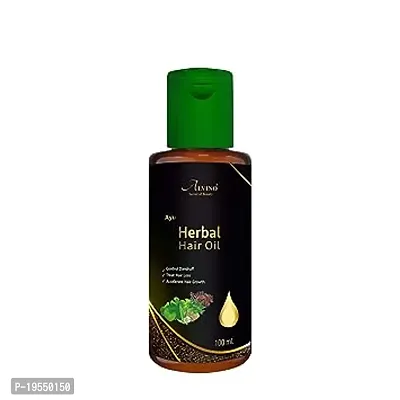 Herbal Hair Oil Natural Herbs Extract For Long Strong And Gorgeous Hair Pack Of 1 X 100Ml