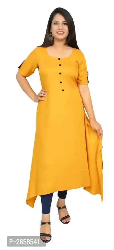 Latest Attractive Rayon Stitched Kurta-thumb0