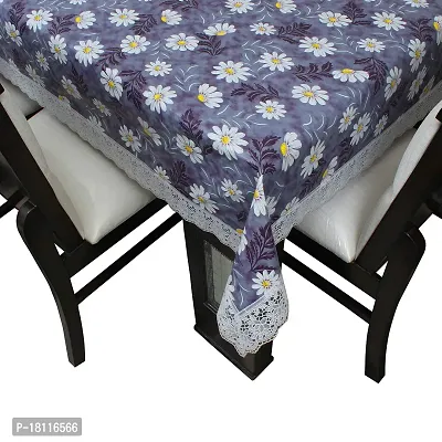 Glassiano Printed Waterproof Dinning Table Cover 4 Seater Size 52x76 Inch, S10-thumb3