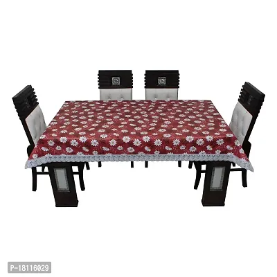 Glassiano Printed Waterproof Dinning Table Cover 8 Seater Size 60x108 Inch, S08-thumb0