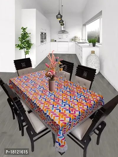Glassiano Table Cloth |Center Table Cover |Round Table Cover |Cover for Kitchen Table/Dining Table Cover for Wedding Party (Size:-40inch x 60 Inch) Multicolor-Print 1-thumb0