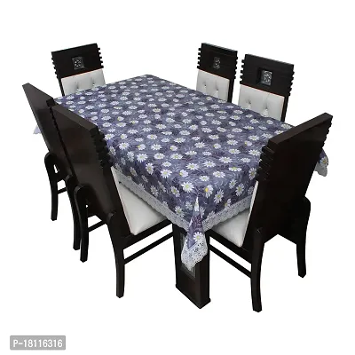 Glassiano Printed Waterproof Dinning Table Cover 8 Seater Size 60x108 Inch, S10-thumb2