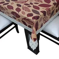 Glassiano Printed Waterproof Dinning Table Cover 4 Seater Size 52x76 Inch, S19-thumb2