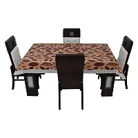 Glassiano Printed Waterproof Dinning Table Cover 4 Seater Size 52x76 Inch, S19-thumb1