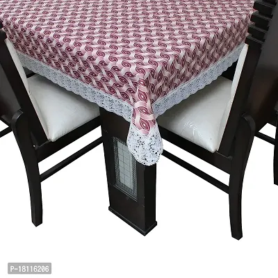 Glassiano Printed Waterproof Dinning Table Cover 4 Seater / 4 Seater Dinning Table Cover PVC, Size 52x76 Inch, S64-thumb3