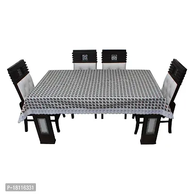 Glassiano Printed Waterproof Dinning Table Cover 6 Seater Size 60x90 Inch, S09-thumb4