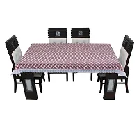 Glassiano Printed Waterproof Dinning Table Cover 4 Seater / 4 Seater Dinning Table Cover PVC, Size 52x76 Inch, S64-thumb1