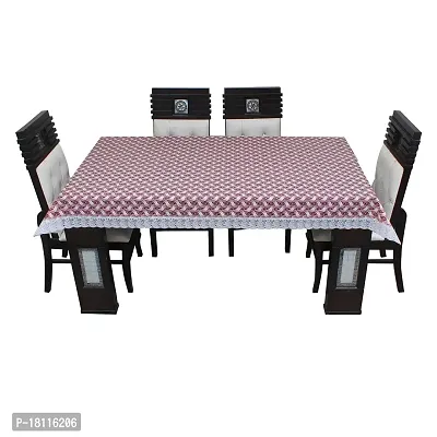 Glassiano Printed Waterproof Dinning Table Cover 4 Seater / 4 Seater Dinning Table Cover PVC, Size 52x76 Inch, S64-thumb2