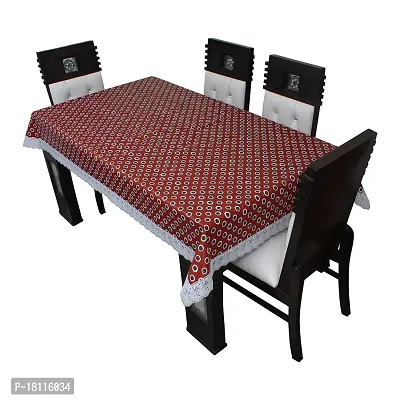 Glassiano Printed Waterproof Dinning Table Cover 8 Seater Size 60x108 Inch, S11