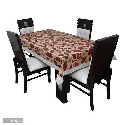 Glassiano Printed Waterproof Dinning Table Cover 4 Seater Size 52x76 Inch, S19