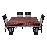 Glassiano Printed Waterproof Dinning Table Cover 8 Seater Size 60x108 Inch, S11-thumb3