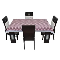 Glassiano Printed Waterproof Dinning Table Cover 4 Seater / 4 Seater Dinning Table Cover PVC, Size 52x76 Inch, S64-thumb4