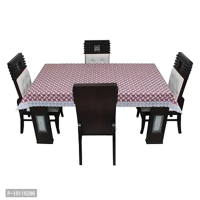 Glassiano Printed Waterproof Dinning Table Cover 4 Seater / 4 Seater Dinning Table Cover PVC, Size 52x76 Inch, S64-thumb5