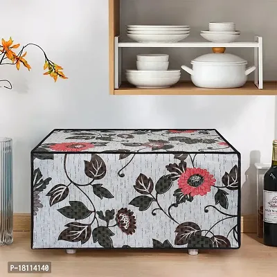Glassiano Floral and Multi Printed Microwave Oven Cover for LG 28 Litre Convection Microwave Oven MC2886BRUM, Black-thumb3