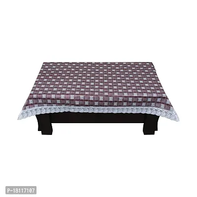 Glassiano Printed Waterproof Centre Table Cover with White Border Lace Size 40x60 Inch, SA41-thumb3