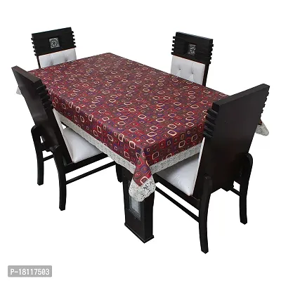 Glassiano Printed Waterproof Dinning Table Cover 6 Seater / 6 Seater Table Cover for Dinning Table Plastic, Size 60x90 Inch, S72-thumb4