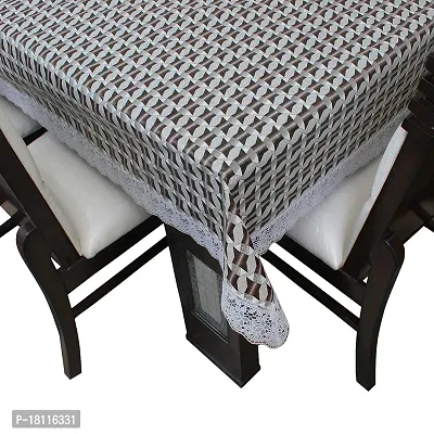 Glassiano Printed Waterproof Dinning Table Cover 6 Seater Size 60x90 Inch, S09-thumb3