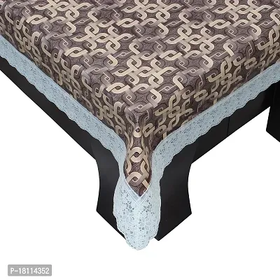 Glassiano Printed Waterproof Centre Table Cover with White Border Lace Size 40x60 Inch, S39-thumb3