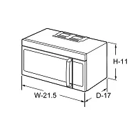 Glassiano Microwave Oven Cover for Samsung 28 Litre Convection Microwave Oven MC28H5025VB/TL, Black-thumb3