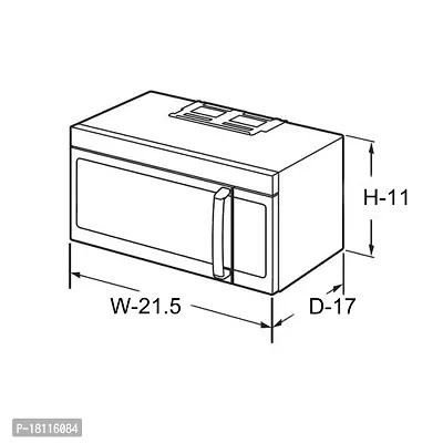 Glassiano Microwave Oven Cover for Samsung 28 Litre Convection Microwave Oven MC28H5025VB/TL, Black-thumb4