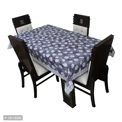 Glassiano Printed Waterproof Dinning Table Cover 4 Seater Size 52x76 Inch, S10