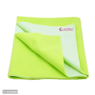 Glassiano Waterproof Reusable Baby Bed Sheet for Your Toddlers (Medium-70cm X 100cm Color-Pista Green)-thumb0