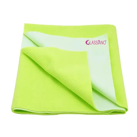 Glassiano Waterproof Reusable Baby Bed Sheet for Your Toddlers (Medium-70cm X 100cm Color-Pista Green)