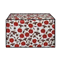 Glassiano White Floral Printed Microwave Oven Cover for LG 32 Litre Convection Microwave Oven MC3286BRUM, Black-thumb3