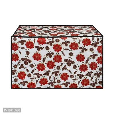 Glassiano White Floral Printed Microwave Oven Cover for LG 32 Litre Convection Microwave Oven MC3286BRUM, Black-thumb4