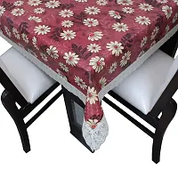 Glassiano Printed Waterproof Dustproof Dinning Table Cover 4 Seater Size 52x76 Inch, S18 Multicolor-thumb2