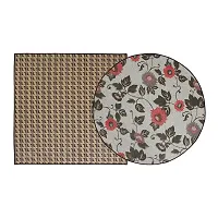 Glassiano Bed Server/Printed Waterproof and oilproof Bed Server Food mats/Combo Pack of 2-thumb1