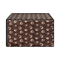 Glassiano Floral Brown Printed Microwave Oven Cover for IFB 30 Litre Convection Microwave Oven 30SC4 Metallic Silver-thumb3