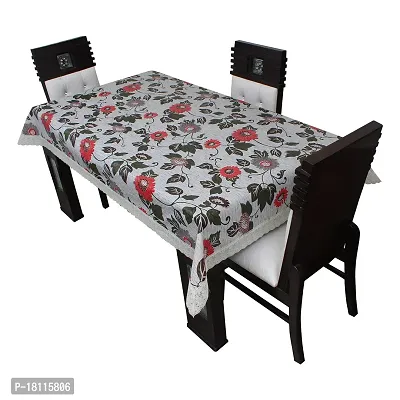 Glassiano Printed Waterproof Dinning Table Cover 4 Seater Size 52x76 Inch, S21-thumb4