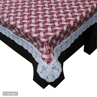 Glassiano Centre Table Cover for Living Room with White Border Lace Size 40x60 Inch, SA64-thumb2