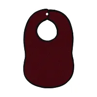 Glassiano Waterproof Baby Bibs Apron for Baby Boy and Baby Girl (Pack Of 3 for 0 month to 2 years), Maroon-thumb1