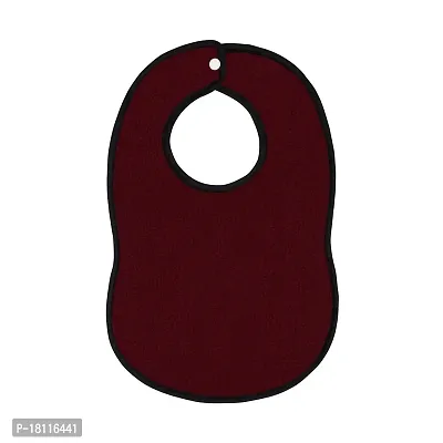 Glassiano Waterproof Baby Bibs Apron for Baby Boy and Baby Girl (Pack Of 3 for 0 month to 2 years), Maroon-thumb2