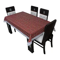 Glassiano Printed Waterproof Dinning Table Cover 6 Seater Size 60x90 Inch, S11-thumb1